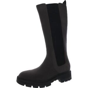 Timberland Womens Cortina Leather Riding Pull On Knee-High Boots Shoes BHFO 4620