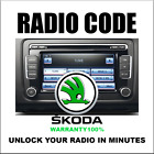 SKODA CODE RADIO ANTI-THEFT UNLOCK STEREO SERIES RNS300 RCD215 MFDII PIN SERVICE