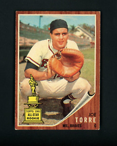 Joe Torre 1962 Topps RC (HOF) Milwaukee Brewers #218 EX-MT