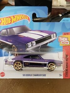 Hot Wheels 2023 '69 Dodge Charger 500 #240 Purple *Short Card*