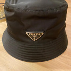 Prada Nylon Bucket Hat Size M Black