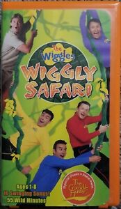 The Wiggles Wiggly Safari (VHS, 2002) Clamshell/Hard Plastic Case Steve Irwin