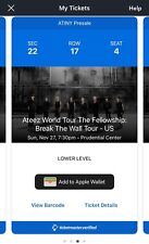 Ateez Concert Tickets Newark 11/27 