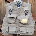 Columbia Fly Fishing Vest Mens Tan Vintage Outdoor