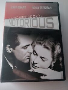 NEW Hitchcock's NOTORIOUS (1946 B&W) DVD Cary Grant-Ingrid Bergman-Claude Rains