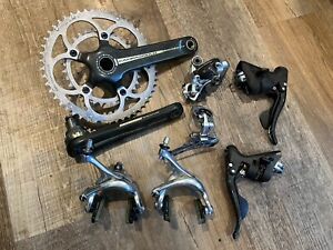 Campagnolo record 9 / 10 speed carbon partial groupset 172.5 50/34 compact