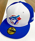 Mens New Era Toronto Blue Jays Blue Deck 7 3/4 Fitted 59FIFTY Snapback Hat Cap