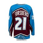 Peter Forsberg Autographed Colorado Custom Burgundy Hockey Jersey - BAS