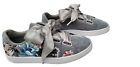 PUMA Women's Basket Heart Hyper Embroidered Velvet Lace Up Shoes Size 7.5