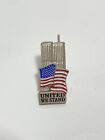 United We Stand Pewter 9/11 Remembrance Twin Towers USA Flag Lapel Vest Pin Back