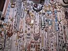 HUGE 185 PC. LOT VINTAGE TO MODERN COSTUME JEWERLY-NECKLACES, EARRINGS, PINS,+++
