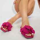 Fuchsia Floral Sandals Size 9 NEW