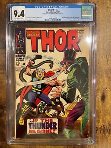 Mighty Thor 146 CGC 9.4 1967 Inhumans Origin DOUBLE COVER Lee Ringmaster MCU