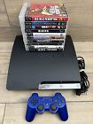 Sony PlayStation 3, PS3 CECH-2501A 160GB Console, Controller, Cords & 10 Games!