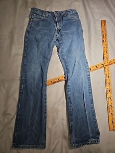 Levis 517 Mens Jeans 32x34 Blue Bootcut Denim Straight Cotton Trousers Pants