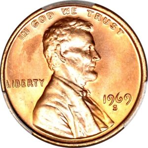 1969-S 1C Doubled Die Obverse Lincoln Cent PCGS MS64+RD (CAC)