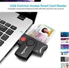 USB Smart Card Reader DOD Military CAC Memory Card Reader Build in SDHC/SDXC/SD