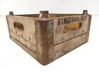 Rare Vintage Dairy KINGDON'S MILK 20 Bottle Crate, Wood & Steel Container