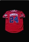 Deion Sanders Atlanta Braves Jersey Red 1992 World Series Stitch Throwback SALE!