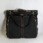 Hampshire Black Canvas Garment Bag Case Luggage Folding Handle Travel