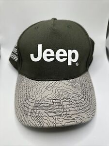 Jeep Merchendise Hat Green Topographical, Gladiator Wrangler Ball cap 4 Wheel