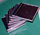 Standard Single Jewel Cases CD/DVD Disc Storage 10.4 mm 25 Lot Black trays