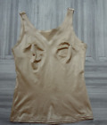 Flexees By Maidenform Decadence Built up Tank 4466 Beige Camisole Large