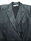 GIORGIO ARMANI Men's THICK HEAVY 100% LEATHER Size 38 DOUBLE-BREASTED Jacket