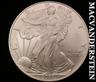 New Listing2007 American 1 oz Fine Silver Eagle - Choice Brilliant Unc  No Reserve  #V2939