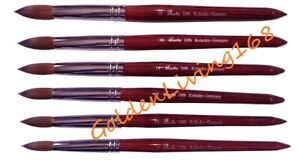 Pro Red Wood Kolinsky Acrylic Nail Brush Round size 8 10 12 14 16 18 20 22