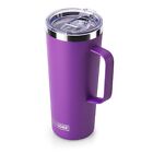 24 oz Insulated Tumbler With Handle Stainless Steel Double Wall Travel Coffee