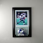 8x10 Picture frame w/ Mini Helmet Display Case UV New Glass FREE SHIPPING