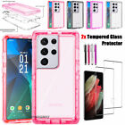 For Samsung Galaxy S21/+/S21 Ultra 5G Case, Clear Phone Cover / Screen Protector