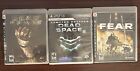 Dead Space 1&2 And FEAR Lot Of 3 Games (Sony PlayStation 3, 2008)Tested