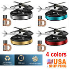 Car Air Freshener Solar Energy Rotating Helicopter Aromatherapy Diffuser Gift US