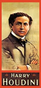 Harry Houdini Magician Escape Artist Magic Vintage Poster Repro FREE S/H in USA
