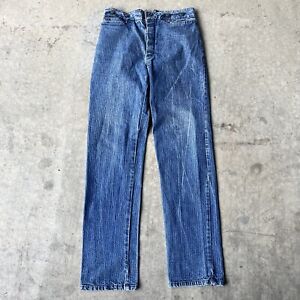 Vintage Wah Maker USA Frontier Clothing Blue Buckle Back Denim Jeans Size 36