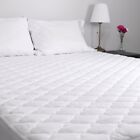 Twin Size Bed Mattress Pad - Hypoallergenic Waterproof White Cooling Bedding