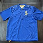 MLB Seattle Mariners 1/4 Zip Majestic Pullover Jacket Men’s Large Cool Base