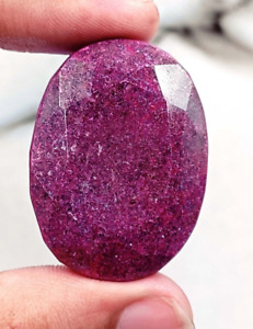 212.15Ct Rare Oval Cut Natural African Red Ruby EGL Certified Loose Gemstone AKN