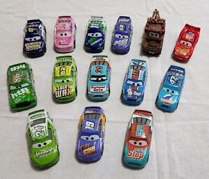 Disney Pixar Cars Diecast - Race Cars Mix Lot 14 Lightning McQueen Mater & More