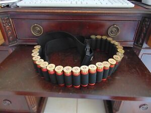 25 Round Shotgun Sling Bandolier Ammo Waist Belt Shell Holder for 12 GA.