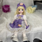 Pretty Girl Ball Jointed Kids Gift Full Set 1/6 BJD Doll Toys Eyes Dress Makeup