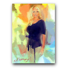 Pamela Anderson #83 Art Card Limited 38/50 Edward Vela Signed (Movies Actress)