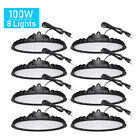 8 Pack 100W Led UFO High Bay Light 100 Watts Commercial Factory Warehouse Light
