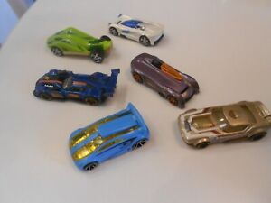 mattel mini cars (6) including stinger/gt hunter/technetium +