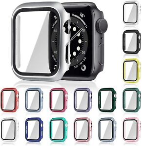 2 Pack For Apple Watch Series 3 2 1 iWatch Screen Protector Case Snap On Cover