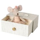 New Maileg Little Sister Dancing Mouse in Daybed
