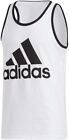 adidas Men's Badge of Sport Classic Tank, White, 2XL