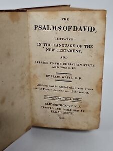 Vintage,Antiquarian book Psalms of David and Hymns hardcover. Small pocket bible
